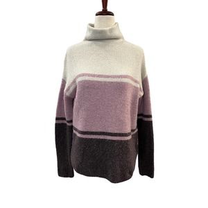 C&C California Turtle Neck Color Block Sweater - Size S